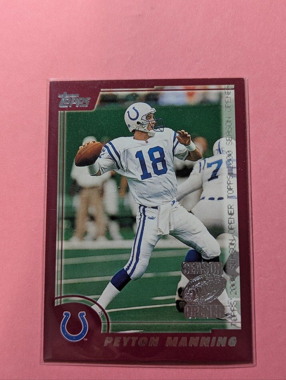 Peyton Manning 2000 TOPPS SEASON OPENER #117 INDIANAPOLIS FOOTBALL CARD Mint!!